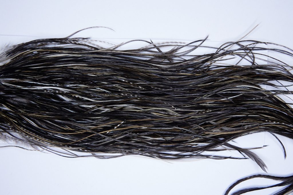 2120 Yellowstone Dry Fly Hackle Rhodium Rooster Saddle Variant Ties Size 14-18