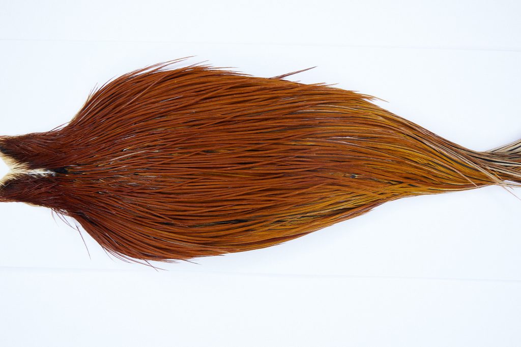 2389 Yellowstone Dry Fly Hackle Grade 2 Rooster Cape Brown Ties Size 12-24