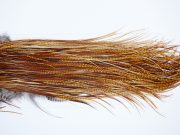 3274 Whiting Dry Fly Hackle Pro Grade Rooster Saddle Dark Barred Ginger Ties Size 16-18