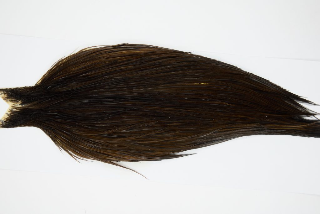 4300 JimsFlyCo Dry Fly Hackle Grade 3 Rooster Cape Black Ties Size 10-22