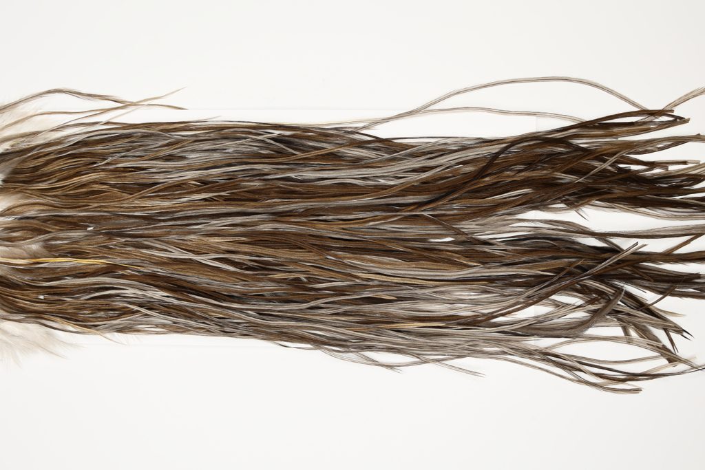 7170 JimsFlyCo Dry Fly Hackle Grade 1 Rooster Saddle Brown Dun Ties Size 12-14