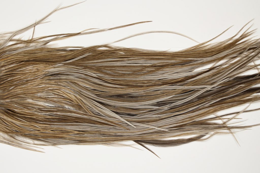 7260 JimsFlyCo Dry Fly Hackle Grade 1 Rooster Saddle Medium Dun Ties Size 14