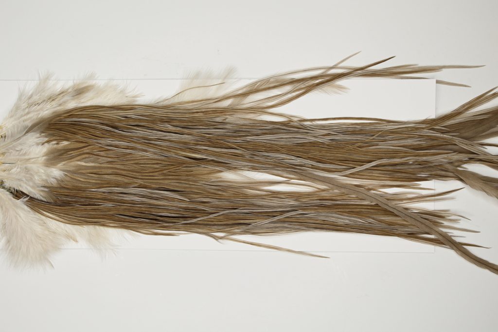 7268 JimsFlyCo Dry Fly Hackle Grade 2 Rooster Saddle Medium Dun Ties Size 12-14