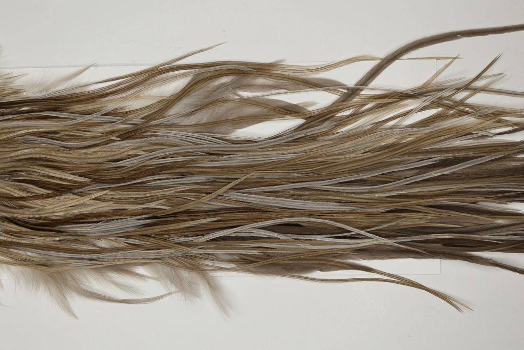 7273 JimsFlyCo Dry Fly Hackle Grade 2 Rooster Saddle Medium Dun Ties Size 12-16