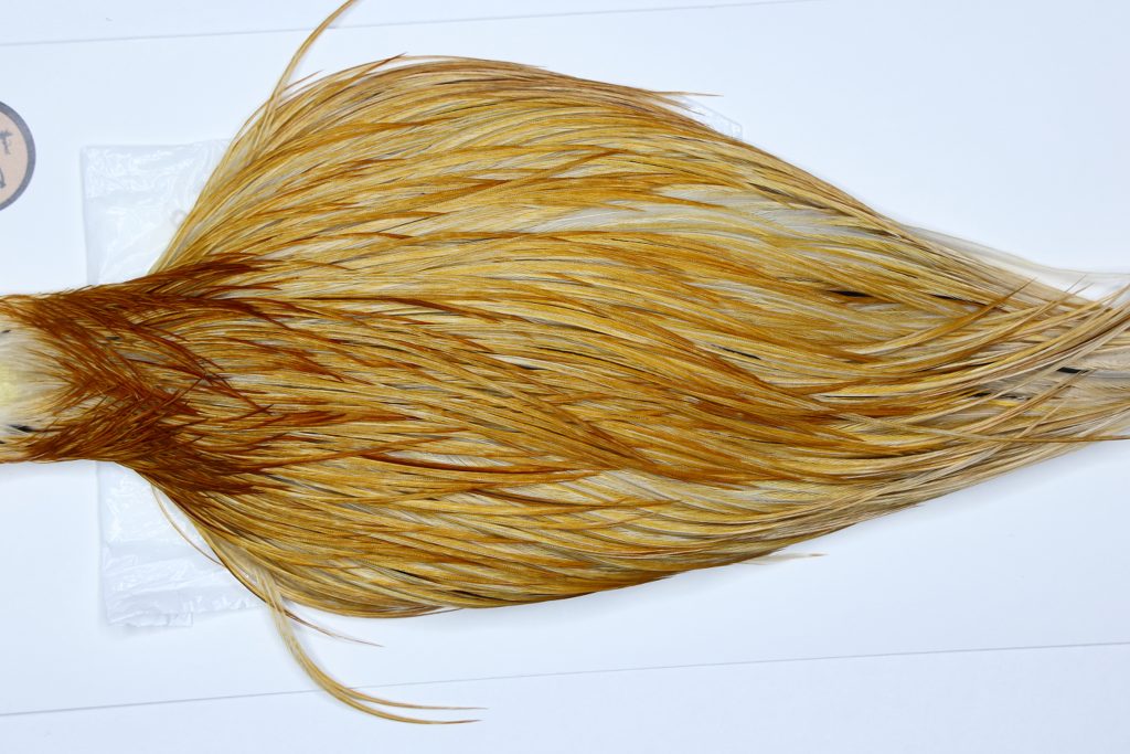 8938 Whiting Dry Fly Hackle Bronze Grade Rooster Cape Medium Ginger Ties Size 12-22