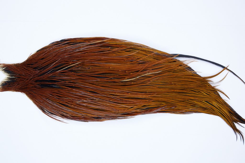9244 JimsFlyCo Dry Fly Hackle Grade 1 Rooster Cape Furnace Ties Size 10-22