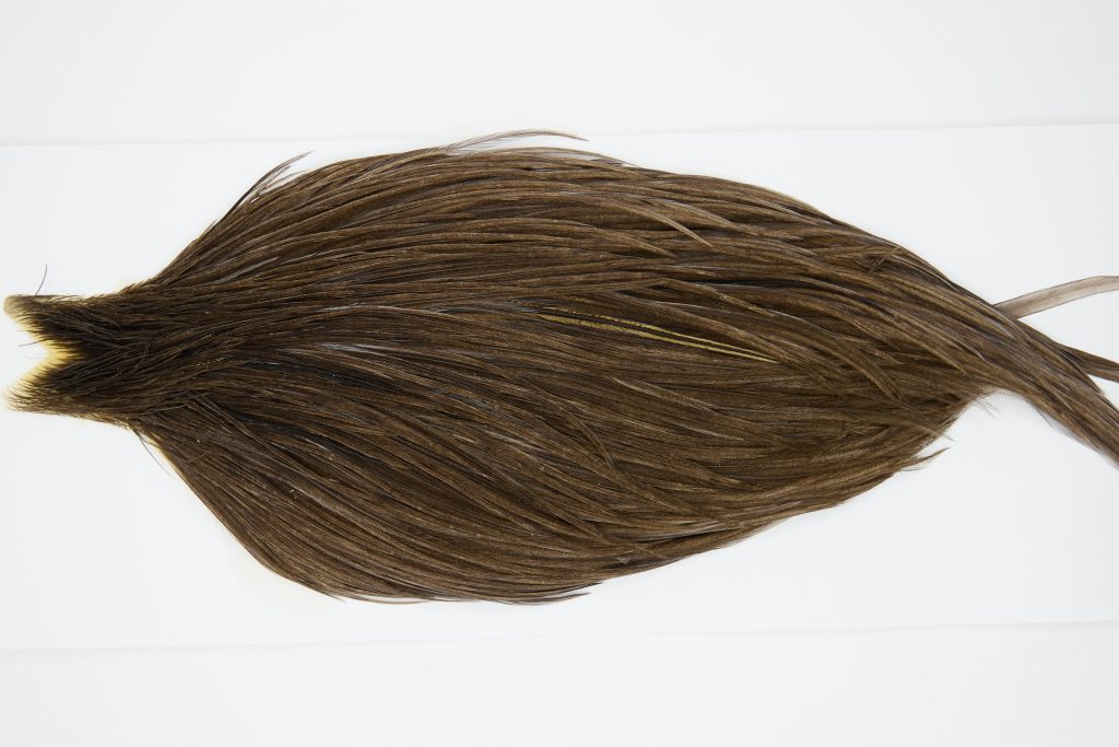 9698 JimsFlyCo Dry Fly Hackle Grade 2 Rooster Saddle Grey Dun Ties Size 10-20