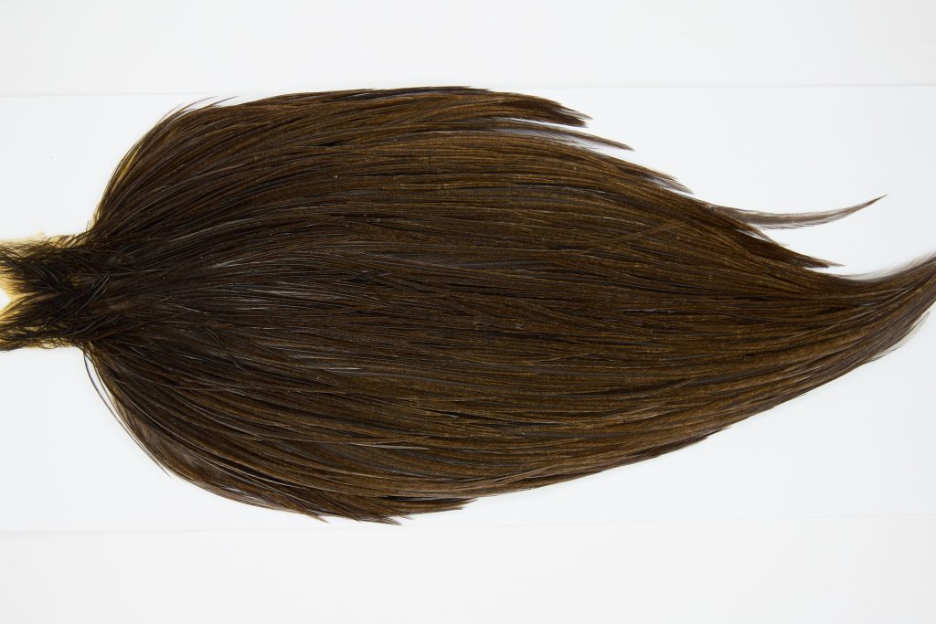 9900 JimsFlyCo Dry Fly Hackle Grade 3 Rooster Cape Brown Dun Ties Size 12-18