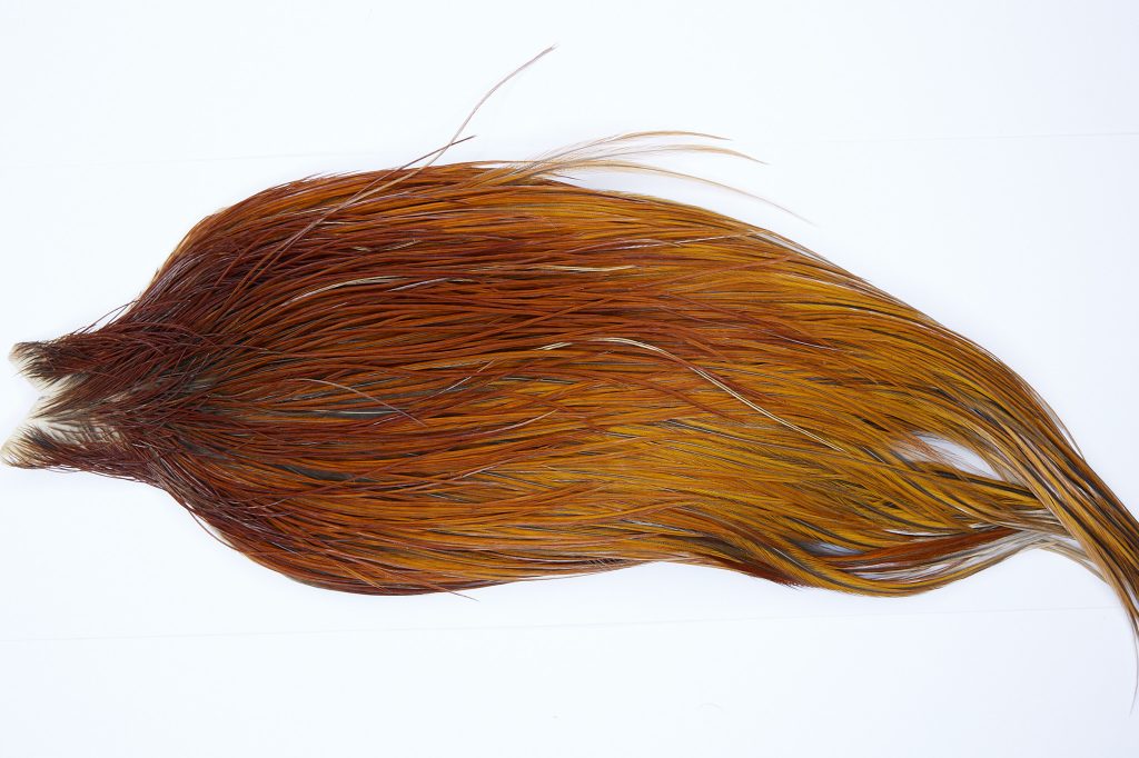 9939 JimsFlyCo Dry Fly Hackle Grade 1 Rooster Cape Brown Ties Size 10-20