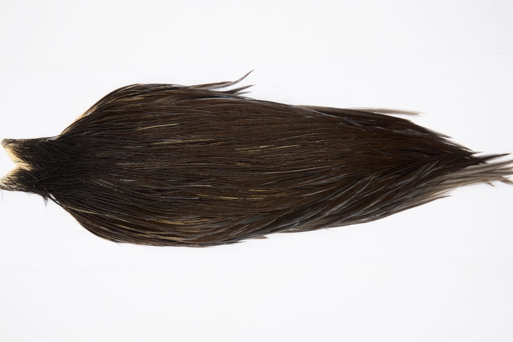 12306 Beaverkill Dry Fly Hackle Rooster Cape Dark Brown Dun Ties Size 10-22