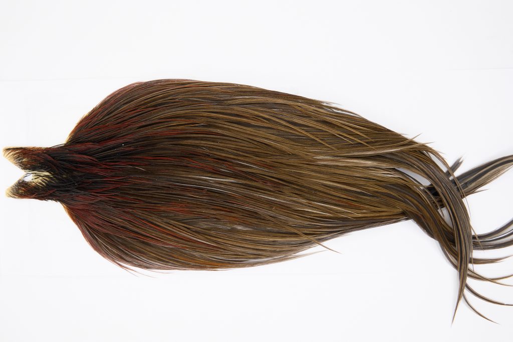 12363 JimsFlyCo Dry Fly Hackle Grade 2 Rooster Cape Brown Dun Ties Size 10-22