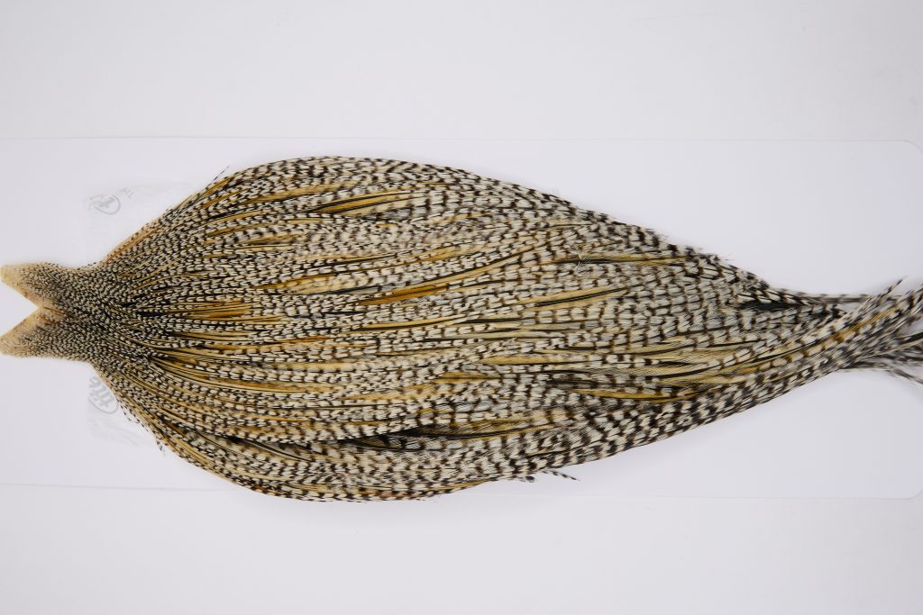 12369 JimsFlyCo Dry Fly Hackle Grade 1 Rooster Cape Grizzly Variant Ties Size 8-22