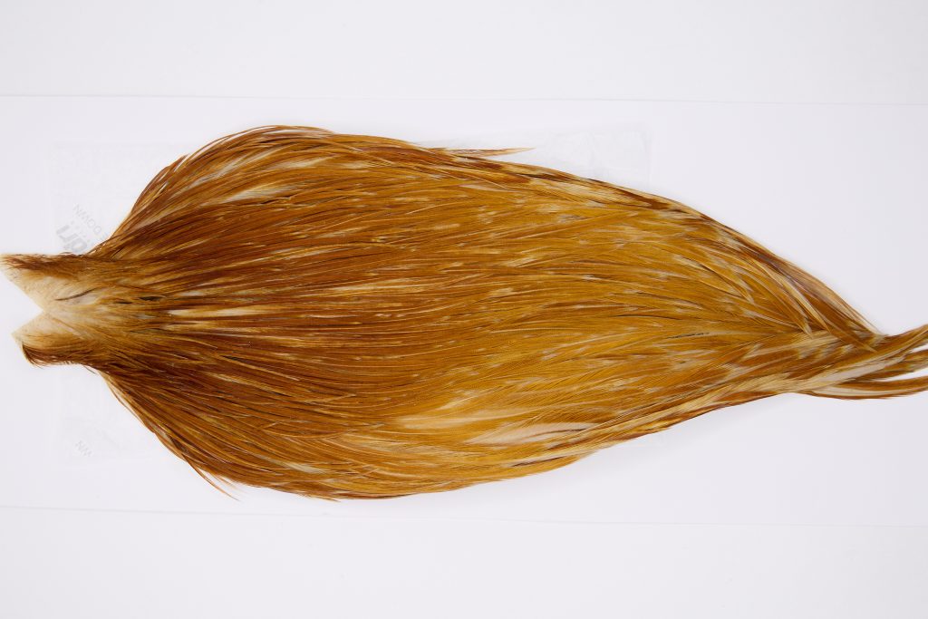 12372 JimsFlyCo Dry Fly Hackle Grade 3 Rooster Cape Ginger Ties Size 8-20
