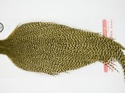 12374 Whiting Dry Fly Hackle Silver Grade Rooster Cape Grizzly Pale Yellow Ties Size 8-22