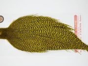12381 Whiting Dry Fly Hackle Bronze Grade Rooster Cape Grizzly Yellow Ties Size 8-20