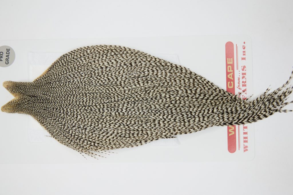 12392 Whiting Dry Fly Hackle Pro Grade Rooster Cape Grizzly Ties Size 10-22