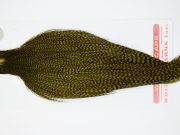12401 Whiting Dry Fly Hackle Pro Grade Rooster Cape Grizzly Dark Olive Ties Size 10-20