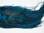 12429 Coq De Leon Dry Fly Hackle Bronze Grade Rooster Saddle Kingfisher Blue Ties Size NA